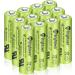 Brightown 12-Pack Rechargeable AA Batteries 2400mAh High Capacity Precharged NiMH Double A Rechargeable Batteries for Solar Lights Household Devices Recharge up to 1200 Cycles UL Certified 1.2V AA 2400mAh - 12 PC