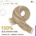Moresoo Tape-In Extensions Real Hair 40cm - Gold & Medium Blonde Remy Hair #P16/22 | 10 Pieces 25g - Buy Online on GoSupps.com