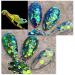 Holographic Nail Art Glitter Flakes - 12 Grids | Hexagon Sequins for Manicure Decoration - Buy Online on GoSupps.com