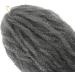 Coolbers 18 Inch Marley Hair Synthetic Afro Kinky Curly Hair Crochet Braids Hair Extensions Havana Marley Braids Crochet Hair For Women (18 Inch Gray) 18 Inch Gray - Buy Online on GoSupps.com