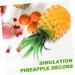HOMSFOU Simulated Pineapple Ornaments Fake Fruit Model Succulent Decor Fake Fruit Decoration Pineapple Plant Light House Decorations for Home Fruit Shooting Prop Food Fake Apple Resin Orange 23X11X11CM - Buy Online on GoSupps.com