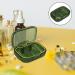 Healeved Travel Organizer Portable Case Medicine Dispenser 3 Compartments Small Case for Pocket Purse Daily Medicine Holder Container Green - Buy Online on GoSupps.com