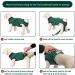 Kuoser Dog Recovery Suit for Male & Female Dogs - Breathable Post-Surgery Body Leakage Protection & Anti-Licking - Green Striped (1 Pack) - Buy Online on GoSupps.com