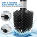 Silicone Toilet Brush and Heavy Duty Plunger Set with Holder - 2-in-1 Bathroom Cleaning Combo (Black) - Buy Online on GoSupps.com