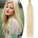 22" SEGO Pre Bonded Human Hair Extensions I Stick Tip 0.5g*100 Strands #60 Platinum Blonde 100% Real Remy Keratin Hair Extensions Straight (50g)