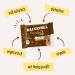 Impart Porridge2go Hazelnut & Nut Spread Bars - 13x55g - Vegan Organic Gluten-Free No Added Sugar Oats Dates & Quinoa Puffs - Healthy Snacking - Buy Online on GoSupps.com