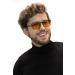 Buy Classic Orange Blue Light Filter Glasses - Night Style Computer Glasses for Eye Protection - Buy Online on GoSupps.com