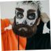 VINTORKY 1 Set Beard Dress up Cosplay Carnival Beard False Mustache Grey Santa Claus Beard Fake Eyebrow Plush - Buy Online on GoSupps.com