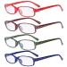 Eyekepper 4 Pack Ladies Fashion Reading Glasses - Polka Dots Design Small Lens Readers for Women Reading +4.00 +4.00 4 Pairs Mix