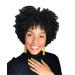 Jier Natural Black Short Kinky Curly Afro Wigen For Black Women Short Lure Cocks In Afro-style Women's wigs Synthetic Afro Wigen (black one size)