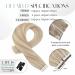 Moresoo 14 Blonde Tape in Hair Extensions - 20 Pieces, 40g - Real Human Hair Highlight #18P613 - Buy Online on GoSupps.com