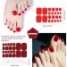 Buy JERCLITY 440 Pieces Toe Nail Stickers - Pink & Red Solid Color Nail Wraps for Women Girls & Kids - Self-Adhesive Polish Strips with Nail File - Perfect for Easy DIY Manicures - Buy Online on GoSupps.com