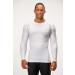 DEVOPS 3 Pack Men's Athletic Long Sleeve Compression Shirts - Large - White (3 Pack) - Gray Accent - Buy Online on GoSupps.com