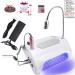 5 in 1 Professional Nail Drill Machine with 48/96W UV LED Lamp, Dust Collector, Manicure Set and Desk Lamp - Salon Quality Nail Dryer for Gel Polish - Perfect for Acrylic Nails at Home - Buy Online on GoSupps.com