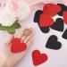 GORGECRAFT Anti-Slip Shoe Grip Stickers 8 Pairs Red Black Heart Shape Sole Protectors for High Heels | Non-Slip Rubber Bottom for Men & Women - Buy Online on GoSupps.com