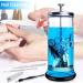 Glass Disinfecting Jar with Removable Basket and Stainless-Steel Parts for Nail Tools Disinfectant Jar for Manicure Barber Tool - Buy Online on GoSupps.com
