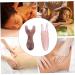 Beavorty 2-Piece Massager Set - Pumpkin Leaf Bags & Acupressure Tools for Facial Gua Sha and Meridian Massage - Pink 11x4.5cm - Buy Online on GoSupps.com