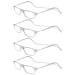 TBOC Pack: Reading Glass reading aid for men - Pack 4 units Diopttria +1.50 Transparent version Strength PC mobile phone foldable woman man man magnetic closure clip antiquity presbyopia +1.50 dioptria (4 Pack) transparent