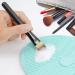 Silicone Makeup Brush Cleaner Mat - Large Size with Suction Cup (Green) - Buy Online on GoSupps.com