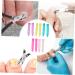 Beavorty 5 Pairs Cuticle Nipper Handle Sleeve Cuticle Trimmer Nipper Cover Nail Silicone Handle Cuticle Scissor Handle Sleeve Cuticle Handle Cover Silica Gel Non-Slip Anti-Fall Cover - Buy Online on GoSupps.com