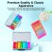 Zoksi Waterproof Pill Boxes 7 Day 4 Times a Day Weekly Pill Box Organiser Daily Tablet Organiser 4 Compartments Medicine Organiser with 28 Compartments for Medication & Vitamins (Pink) - Buy Online on GoSupps.com