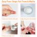 Buy Niceneeded Nail Art Schaber-Set | 4 Silicone Stamper Heads & 8 Clear Nail Stamps for DIY Nail Art | International Shipping Available - Buy Online on GoSupps.com