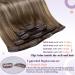 Buy Laavoo 50cm Real Hair Extensions - Ombre Blonde Balayage Clip-Ins | Full Head 5pcs 70g - Perfect for International Shipping - Buy Online on GoSupps.com
