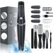 Electric Callus Remover for Feet  17 in 1 Rechargeable Foot File Pedicure Tools  Waterproof Foot Scrubber Dead Skin Remover Professional Pedicure Set with 4 Roller Heads  2 Speed Black 4
