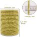 Gold Twisted Cord Trim - 59 Feet | Decorative Rope for Curtain Tieback, Upholstery, Honor Cord | Tenn Well - Buy Online on GoSupps.com