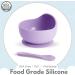 Xabono Baby Plates with Suction | BPA-Free Suction Plates for Easy Feeding | Washable Bowls with Silicone Spoon | Purple Design for First Baby Foods - Buy Online on GoSupps.com