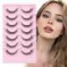 Glowing win false eyelashes naturally fluffy artificial eyelashes cateye 7 pair fluffy fake lashes natural cat eye clear band reuseba cat eye fake eyelashes mink false eyelashes 02