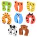 8 STK clamping protection for doors children door finger clamping protection door stopper foam color animal pinching protection child locking for baby children doors window fingers finger clamping protection door stopper
