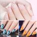 Saviland Dried Flower Gel Nail Polish Kit - 6 Colors Soak Off U V LED Varnish for Manicure Nail Art (Pink Blue Yellow) - Buy Online on GoSupps.com