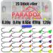 Paradox fishing tungsten Jighaken Set I 25 pieces 0.3g-1.2g each 5 pieces #6 I trout hook rubber baits hook spoon trout bait
