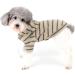 Zweitea Striped Hoodie for Small & Medium Dogs | Soft Sweatshirt & T-Shirt for Puppies | Stylish Khaki Hooded Jacket - Buy Online on GoSupps.com