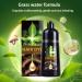 3 in 1 Hair Dye Shampoo Natural Plant Ingredients Black Hair Dye Shampoo Instant Hair Color Shampoo for Women and Men 500ml - Buy Online on GoSupps.com
