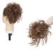 Fashion Tousled Hair Extensions Hairpiece Scrunchie Straight Elastic updo Scrunchy BUN Brown Blonde Instant Ponytail wig Hairdo Ash Brown