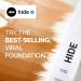 HIDE PREMIUM Liquid Foundation | Shade Finder for Perfect Match | Waterproof, Medium/Full Coverage, Oil Free | For All Skin Types | 1 fl. Oz. (Natural Beige) - Buy Online on GoSupps.com