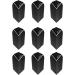Optix 3 Sets Slim Dart Flights with Aluminum Protectors - Black - Buy Online on GoSupps.com