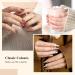 VANREESA Gel Nail Polish Set - 21 Colors Pink Nude Red Brown Glitter Classic Soak Off UV Gel Kit with Base Top Coat | Nail Art Gifts for Women - Dazzling Declining Sun - Buy Online on GoSupps.com