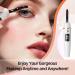 EYECURL Portable Heated Eyelash Curler | Intelligent Power 0ff | 24H Long Lasting Natural Curl | Makeup Lash Separator Tool | Eyelash Comb Included | White X8-132MM - Buy Online on GoSupps.com