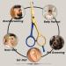 Wishbeauty Kids Safety Hairdressing Scissors with Round Tips and Curved Blade - Professional Salon Barber Scissors for Children's Haircuts (Gold & Blue 4.5) - Buy Online on GoSupps.com