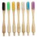 SUICRA Toothbrushes 7pcs Lightweight Manual Toothbrushes Toothbrushes Portable Reusable Degradable Toothbrushes for Women