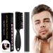 Beard Pencil Filler for Men - Black Beard Pen - Beard Brush Bristle Waterproof & Sweatproof - Natural Long-lasting Coverage Mustache Kit - Shape & Define Colour Enhance Facial Hair Styling Thickener