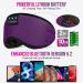 Bluetooth Sleep Mask - 100% Darkening Washable Headphones for Travel Nap Yoga - Light-Blocking Sleeping Glasses with Microphone (Purple/Violet) - Buy Online on GoSupps.com