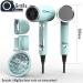 FUNTIN Ionic Hair Dryer with Diffuser Comb Brush 2300W - 2024 New Version (Tiffunny Blue) - Buy Online on GoSupps.com