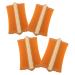 Anneome Lot de 4 Peignes Antipelliculaires en Bambou Naturel Double Face Dents Fines pour Cuir Chevelu Sensible Nettoyage Doux Couleur Abricot pour Animaux et Usage Personnel
