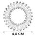 Reskthetic High-Quality Transparent Spiral Hair Tie - Eco-Friendly & Gentle for Women & Girls (4x4 cm) - Buy Online on GoSupps.com