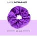 Luxurious Shimmering Hair Satin Scrunchies for Women Updo Ponytail Holder Ties Bands Elastic Bobbles Traceless Scrunchy Purple Assortment - Buy Online on GoSupps.com