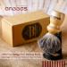 Anbbas Badger Hair Shaving Brush with Black Holder - High-Quality Wooden Handle for Men's Shaving | International Shipping Available - Buy Online on GoSupps.com